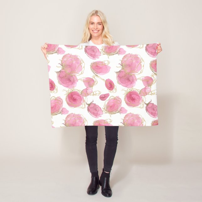 Cobertor De Velo Rosas rosadas (In Situ)