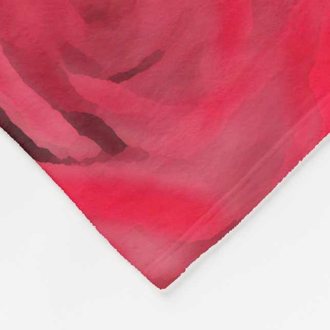 Cobertor De Velo Rosas vermelhas vermelhas (Quina)