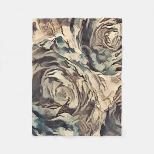 Cobertor De Velo Rosas Vintage