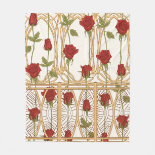 Cobertor De Velo Rosas Vintage padrão sem falhas, fundo na arte