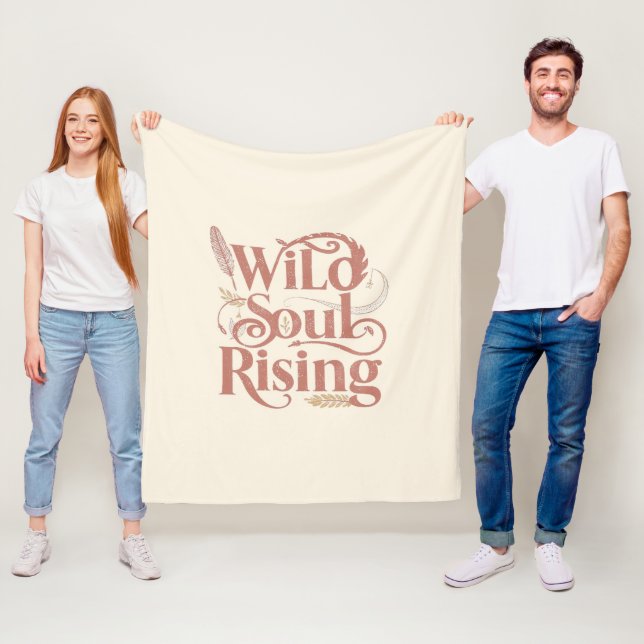 Cobertor De Velo Rose Gold Wild Soul Rising Free Spirit (In Situ)