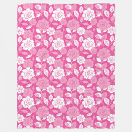 COBERTOR DE VELO ROSE PATTERN (PINK)