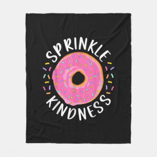 Cobertor De Velo Rosquinha Sprinkle Kindness Meninas Engraçadas Mul
