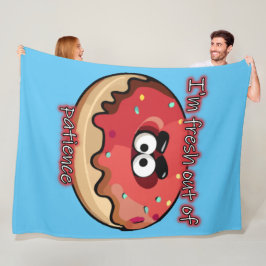 Cobertor De Velo Rosquinha zangada: Fresca da paciência