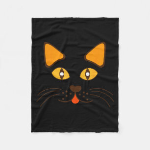 Cobertor De Velo Rosto de Gato Cabeça Engraçado Fofo Festa de Hallo
