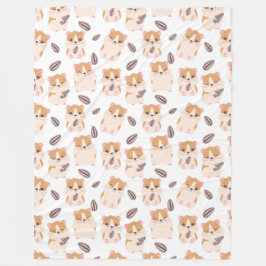 Cobertor De Velo Rosto de Hamster Bonito e Filha de Padrão de Semen