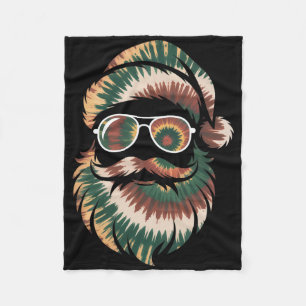 Cobertor De Velo Rosto do Papai Noel Tie Dye Natal Meninos Meninas