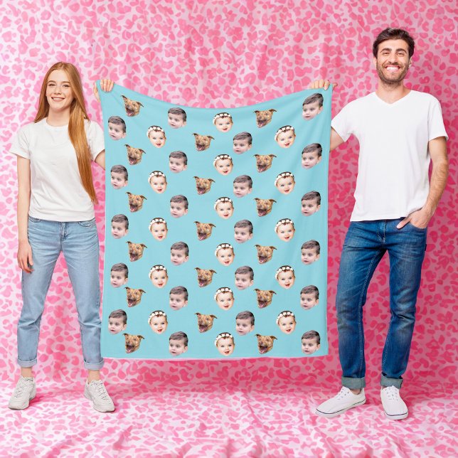 Cobertor De Velo Rosto Personalizado, Oferta Única de 3 Fotos para  (Criador carregado)