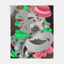Cobertor De Velo Rostos Quebra-cabeça surreais