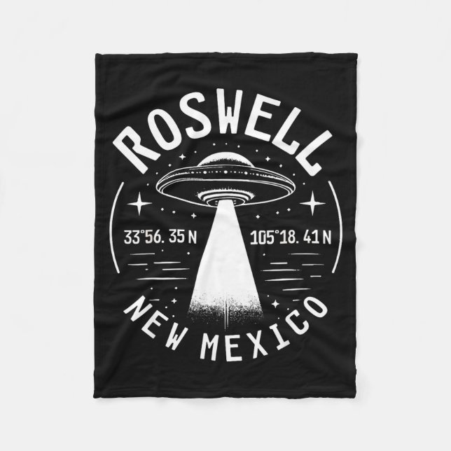 Cobertor De Velo Roswell New Mexico Alien Ufo Area 51  (Frente)