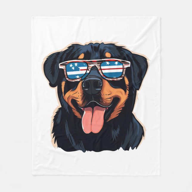 Cobertor De Velo Rottweiler (Frente)