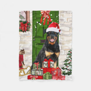 Cobertor De Velo Rottweiler - Natal do Cão