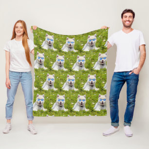Cobertor De Velo Rouco Branco Engraçado,
