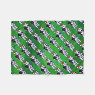 Cobertor De Velo Rouco festivo em Santa Chapéu em Verde