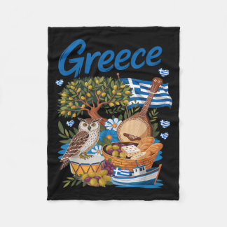 Cobertor De Velo Roupa com a bandeira grega ideia para crianças com