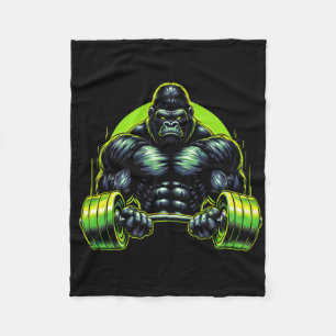 Cobertor De Velo Roupa de Academia de Gorila Macaco Fisiculturismo