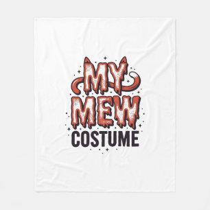 Cobertor De Velo Roupa de Gato Miau engraçado de Halloween Design V