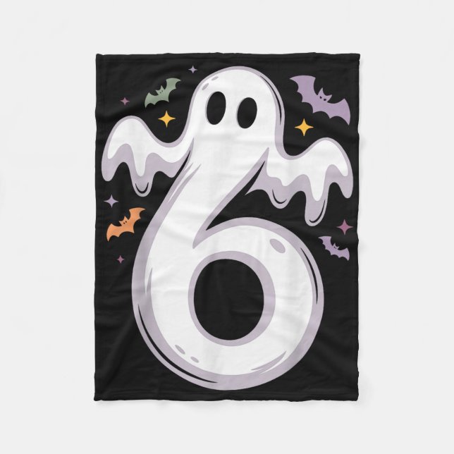 Cobertor De Velo Roupa de Halloween engraçada de 6 fantasmas meme c (Frente)