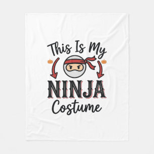 Cobertor De Velo Roupa de Ninja Engraçado Design Vetorial de Hallow