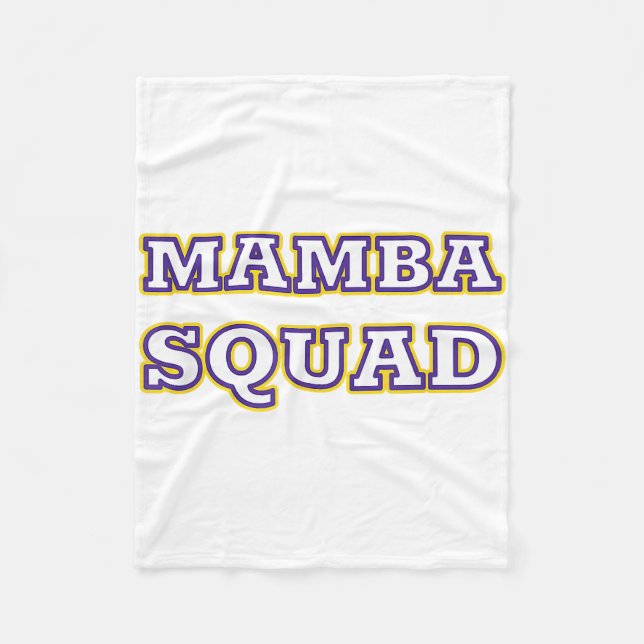 Cobertor De Velo Roupa engraçada do Mamba Squad para amantes de cob (Frente)