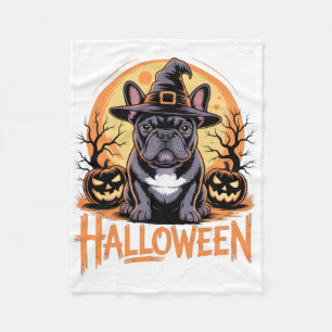 Cobertor De Velo Roupa Francesa Para Bulldog Do Halloween Com Chapé