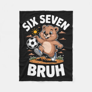 Cobertor De Velo Roupas de cama meme engraçado Bruh futebol Groundh