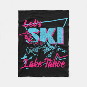 Cobertor De Velo Roupas de Esqui Vintage Anos 80 90 Retro Lake Taho
