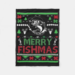 Cobertor De Velo Roupas de Natal Feias para Pescaria B Peixe 