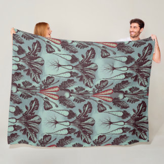 Cobertor De Velo Roupas de Raiz Botânica Fleece Blanket - Cenoura