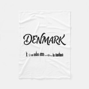 Cobertor De Velo Roupas de viagem de férias com paisagem de Dinamar