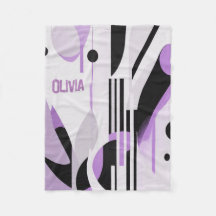 Roxo Abstrato Boho Moderno