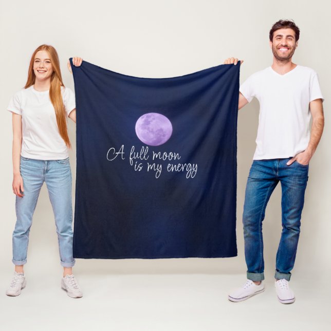 Cobertor De Velo Roxo de citação de Lua Completa Moderna (In Situ)