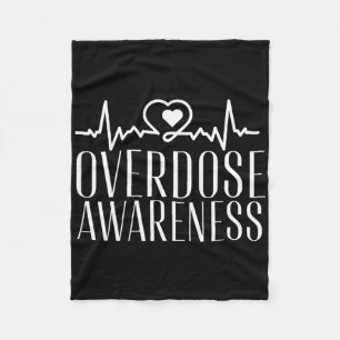 Cobertor De Velo Roxo de Consciência de Overdose