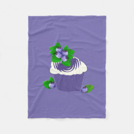 Cobertor De Velo Roxo de Muffin de Mirtilo