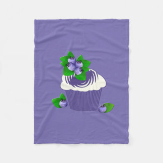 Cobertor De Velo Roxo de Muffin de Mirtilo