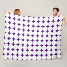 Roxo Grande Pontos Brancos
