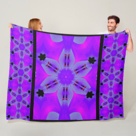 Cobertor De Velo Roxo Karma 1 Fleece Blanket