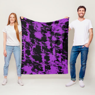 Cobertor De Velo Roxo Preto