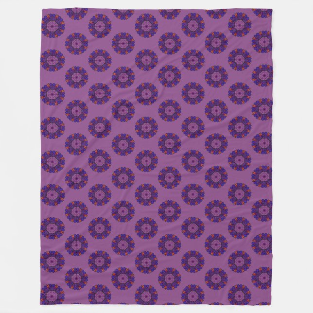 Cobertor De Velo Roxos e Leds (Frente)