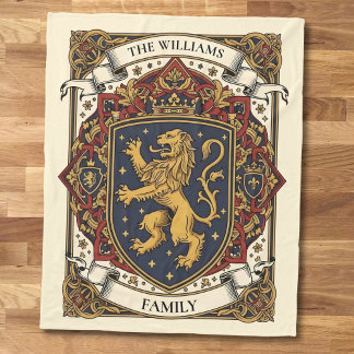 Cobertor De Velo Royal Coat of Arms Luxury Lion Rampant 