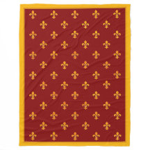 Royal Dourado Fleurs de Lis no Royal Garnet