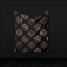 Cobertor De Velo RPG Dice | Blue Old School Tabletop Role Player