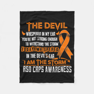 Cobertor De Velo Rsd Crps Consciência Eu Sou O Diabo Da Tempestade