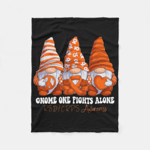 Cobertor De Velo Rsd Crps Conscientização Mês Laranja Fita Gnomias