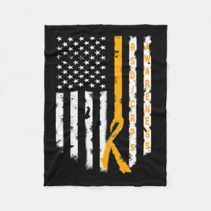 Cobertor De Velo Rsd Crps Conscientizando Bandeira Americana Suport