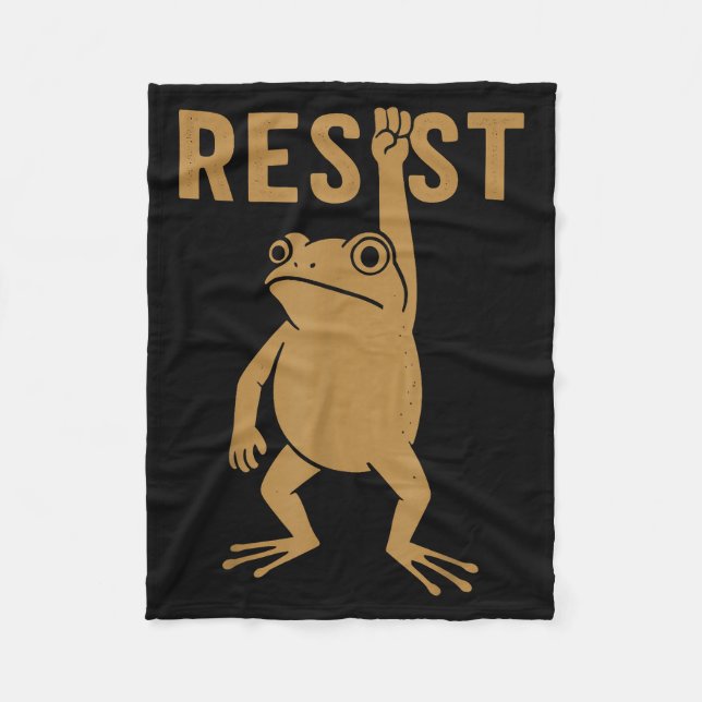 Cobertor De Velo Rtland Frog Funny City Art - Rtland Frog Protest  (Frente)