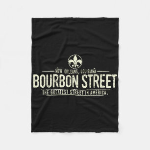 Cobertor De Velo Rua Bourbon Nova Orleans Louisiana Desgastada