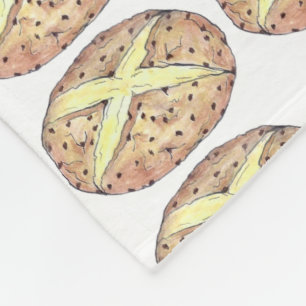 Cobertor De Velo Rua de pão irlandês de soda. Baking no dia de Patr