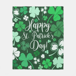 Cobertor De Velo Rua de Shamrock. Dia de Patrick