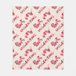 Cobertor De Velo Rua. Dia de os namorados.